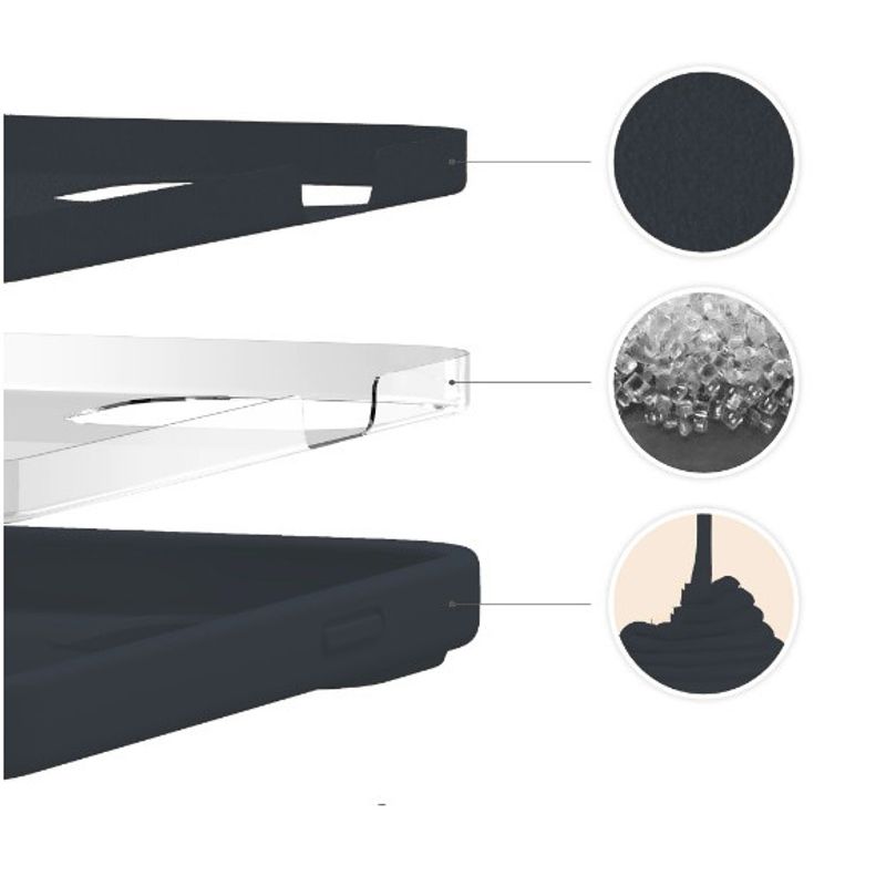 Laptop, Telefoane si Tablete - Telefoane mobile si accesorii - Accesorii Telefoane - Huse telefoane - Husa de protectie silicon compatibila cu iPhone 12 Pro Max, Negru - Infinity.ro