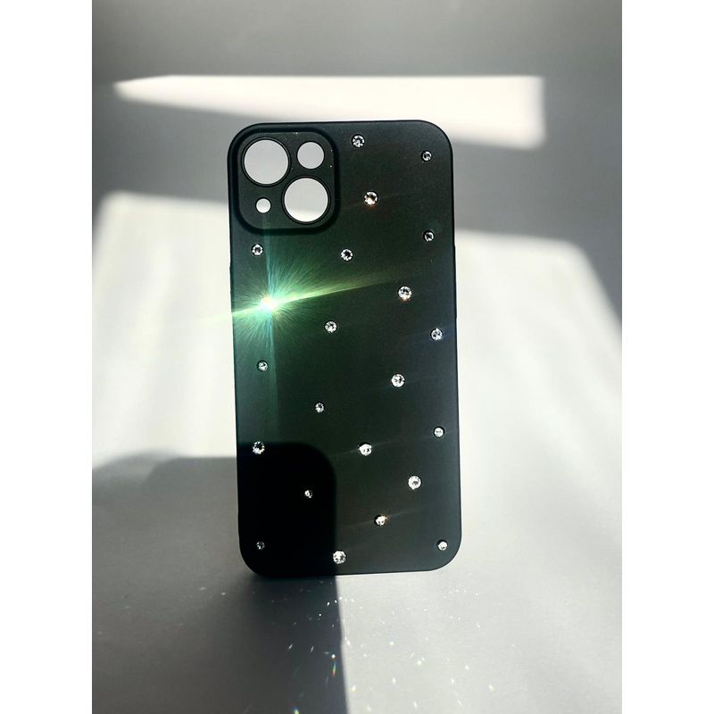 Laptop, Telefoane si Tablete - Telefoane mobile si accesorii - Accesorii Telefoane - Huse telefoane - Husa cristale Swarovski , compatibila cu iphone 13 , negru - Infinity.ro
