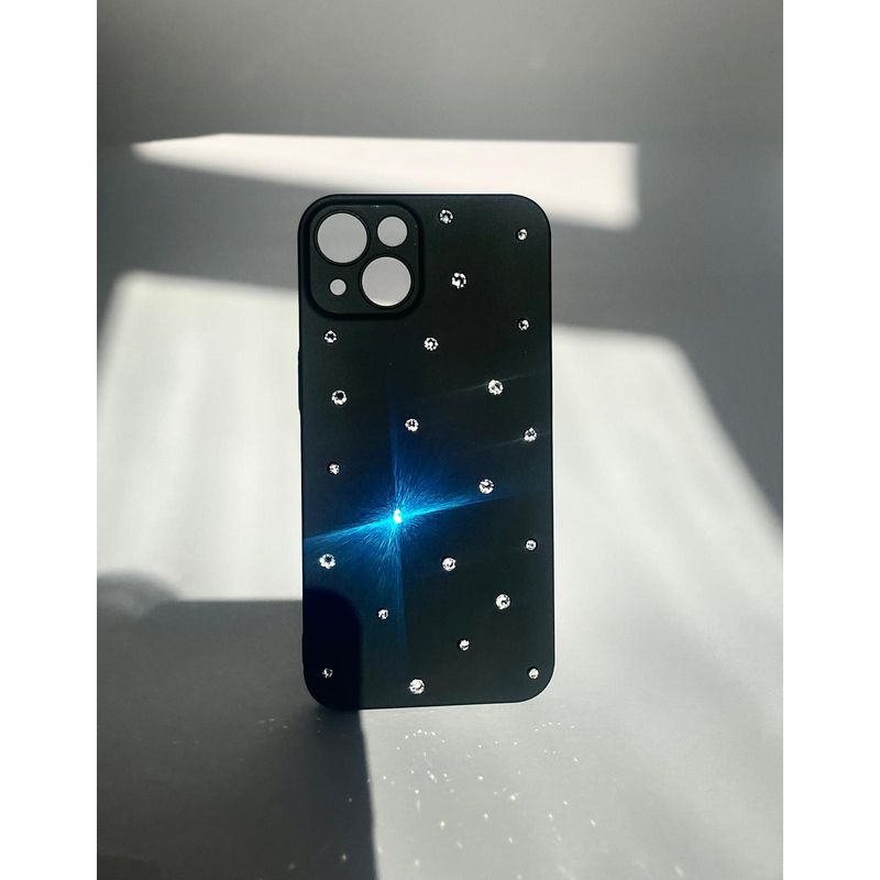 Laptop, Telefoane si Tablete - Telefoane mobile si accesorii - Accesorii Telefoane - Huse telefoane - Husa cristale Swarovski , compatibila cu iphone 13 , negru - Infinity.ro