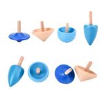 Jucarii, Copii si Bebe - Jucarii si jocuri - Jucarii & jocuri educative - Jucarii interactive - Spinner sub forma de titirezi din lemn, 4 piese, 3TOY - Infinity.ro