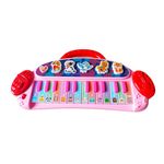 Jucarii, Copii si Bebe - Jucarii si jocuri - Jucarii de rol - Instrumente muzicale de jucarie - Pian interactiv pentru copii cu butoane care emit diverse melodii, roz, 30 cm LTOY52-1 - Infinity.ro
