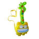 Jucarii, Copii si Bebe - Jucarii si jocuri - Jucarii de rol - Instrumente muzicale de jucarie - Chitara interactiv pentru copii cu butoane care emit diverse melodii, galben, 36 cm LTOY50 - Infinity.ro
