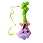 Jucarii, Copii si Bebe - Jucarii si jocuri - Jucarii de rol - Instrumente muzicale de jucarie - Chitara interactiv pentru copii cu butoane care emit diverse melodii, roz, 42 cm LTOY51 - Infinity.ro