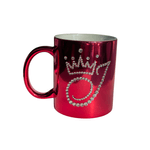 Casa si Gradina - Bucatarie si vesela - Cani si pahare - Cani si cesti - Cana personalizata cu cristale initiala , 325 ml - Infinity.ro