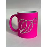 Casa si Gradina - Bucatarie si vesela - Cani si pahare - Cani si cesti - Cana personalizata cu cristale initiala , 325 ml - Infinity.ro