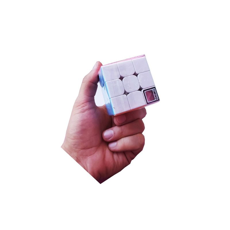 Jucarii, Copii si Bebe - Jucarii si jocuri - Jucarii & jocuri educative - Jucarii interactive - Cub Magic 3x3x3 Magic cu Timer, Stickerless, 327CUB - Infinity.ro
