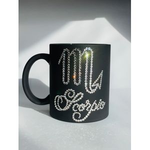 Cana personalizata cu cristale Scorpion, 325 ml