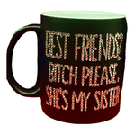 Casa si Gradina - Bucatarie si vesela - Cani si pahare - Cani si cesti - Cana personalizata cu cristale Best friends, 325 ml - Infinity.ro