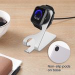 Laptop, Telefoane si Tablete - Wearables si gadgeturi - Wearables - Accesorii wearables - Docking stand pentru Huami Amazfit Bip U/Amazfit Pop Pro/Amazfit T-Rex Pro, Kwmobile, Negru/Argintiu, Metal, 58727.01 - Infinity.ro