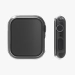 Laptop, Telefoane si Tablete - Wearables si gadgeturi - Wearables - Accesorii wearables - Set 2 Huse pentru Apple Watch 7 (41mm), Kwmobile, Sticla securizata, Negru/Transparent, 56540.01 - Infinity.ro