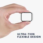 Laptop, Telefoane si Tablete - Wearables si gadgeturi - Wearables - Accesorii wearables - Set 2 Huse pentru Apple Watch 7 (41mm), Kwmobile, Sticla securizata, Negru/Transparent, 56540.01 - Infinity.ro