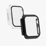 Laptop, Telefoane si Tablete - Wearables si gadgeturi - Wearables - Accesorii wearables - Set 2 Huse pentru Apple Watch 7 (41mm), Kwmobile, Sticla securizata, Negru/Transparent, 56540.01 - Infinity.ro