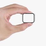 Laptop, Telefoane si Tablete - Wearables si gadgeturi - Wearables - Accesorii wearables - Set 2 Huse pentru Apple Watch 7 (41mm), Kwmobile, Sticla securizata, Negru/Transparent, 56540.01 - Infinity.ro