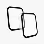 Laptop, Telefoane si Tablete - Wearables si gadgeturi - Wearables - Accesorii wearables - Set 2 Huse pentru Xiaomi Redmi Watch 2, Kwmobile, Sticla securizata, Negru/Transparent, 56913.01 - Infinity.ro