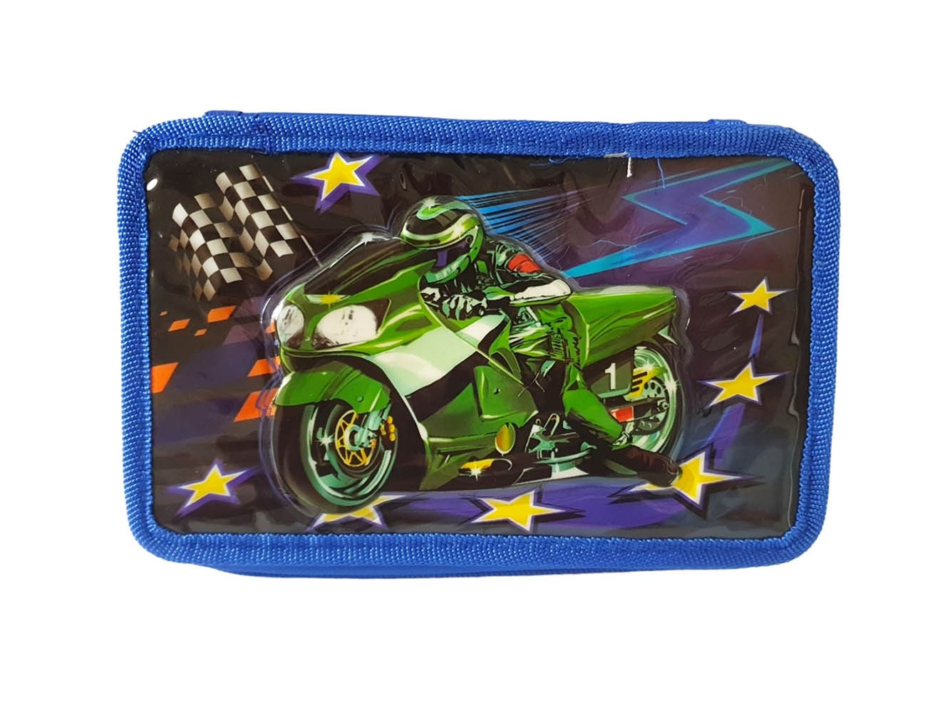 Penar pentru copii Motocicleta, albastru, 20 cm, LTOY49