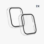 Laptop, Telefoane si Tablete - Wearables si gadgeturi - Wearables - Accesorii wearables - Set 2 huse kwmobile pentru Huami Bip 3/Bip 3 Pro, Plastic, Transparent/Negru, 59811.02 - Infinity.ro