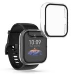 Laptop, Telefoane si Tablete - Wearables si gadgeturi - Wearables - Accesorii wearables - Set 2 huse kwmobile pentru Huami Bip 3/Bip 3 Pro, Plastic, Transparent/Negru, 59811.02 - Infinity.ro