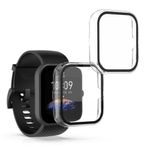 Laptop, Telefoane si Tablete - Wearables si gadgeturi - Wearables - Accesorii wearables - Set 2 huse kwmobile pentru Huami Bip 3/Bip 3 Pro, Plastic, Transparent/Negru, 59811.02 - Infinity.ro