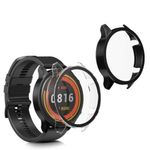 Laptop, Telefoane si Tablete - Wearables si gadgeturi - Wearables - Accesorii wearables - Set 2 huse pentru Xiaomi Mi Watch/Mi Watch Color Sport, Kwmobile, Negru/Transparent, Plastic, 58467.01 - Infinity.ro