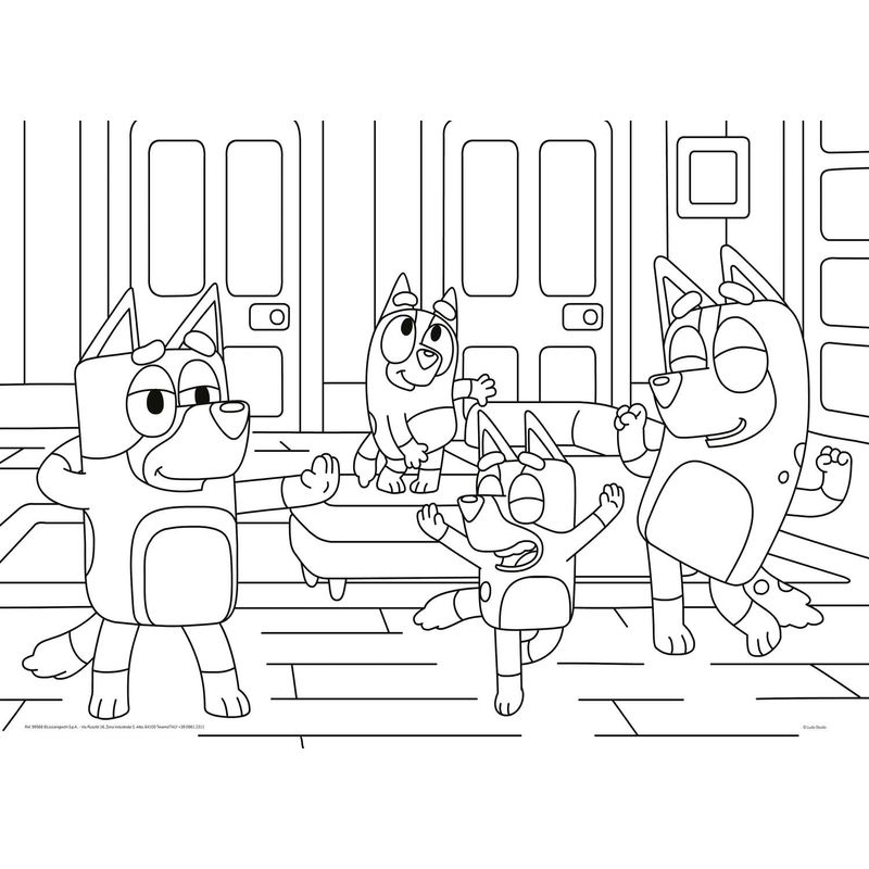 Jucarii, Copii si Bebe - Jucarii si jocuri - Jocuri si puzzle - Puzzle - Puzzle de colorat - Bluey (24 de piese) - Infinity.ro