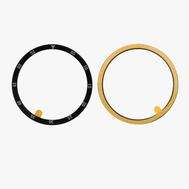 Laptop, Telefoane si Tablete/Wearables si gadgeturi/Wearables/Accesorii wearables - Rama cadran kwmobile pentru Samsung Galaxy Watch 5 Pro (45mm), Aluminiu, Negru/Gri, 60204.01 - Infinity.ro