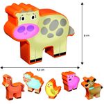 Jucarii, Copii si Bebe - Jucarii si jocuri - Jocuri si puzzle - Puzzle - Puzzle de podea - Distractie la ferma (12 piese) - Infinity.ro