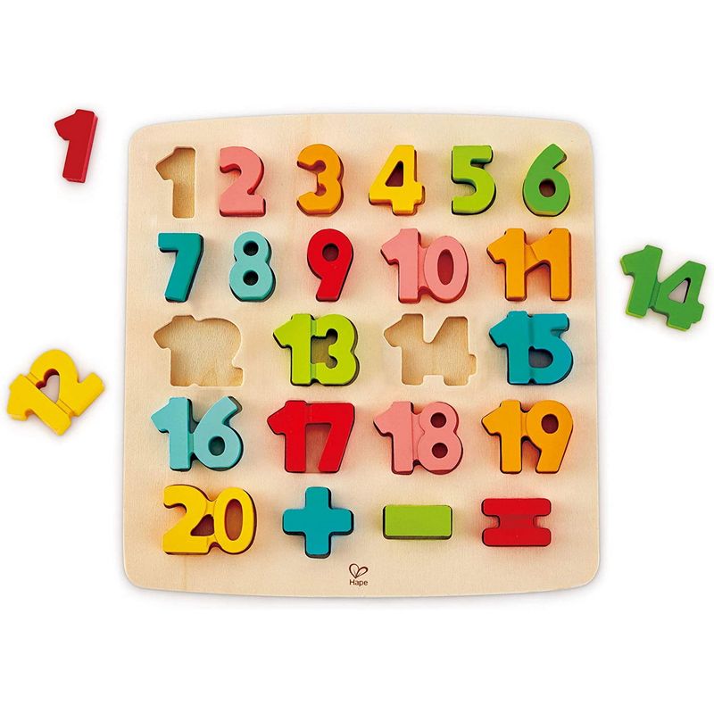 Jucarii, Copii si Bebe - Jucarii si jocuri - Jocuri si puzzle - Puzzle - Hape puzzle matematica chunky - Infinity.ro