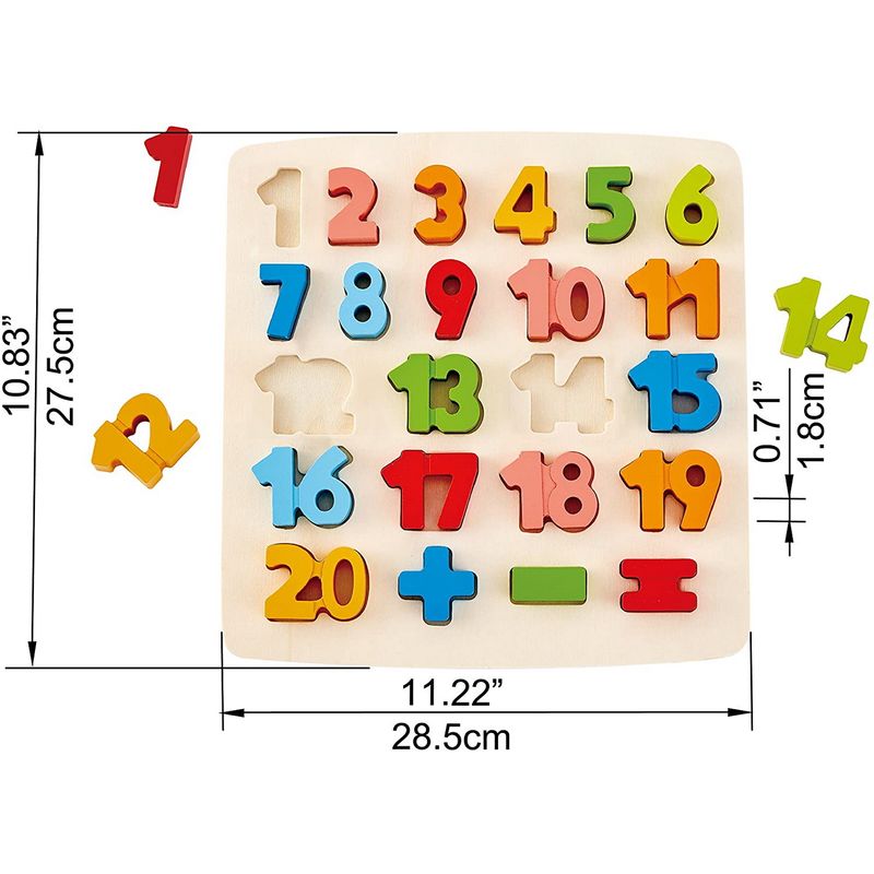 Jucarii, Copii si Bebe - Jucarii si jocuri - Jocuri si puzzle - Puzzle - Hape puzzle matematica chunky - Infinity.ro