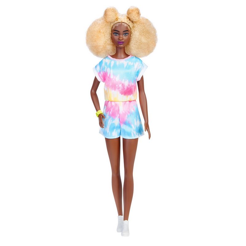 Jucarii, Copii si Bebe - Jucarii si jocuri - Papusi si accesorii - Papusi - Papusa Barbie Fashionistas cu par afro blond - Infinity.ro