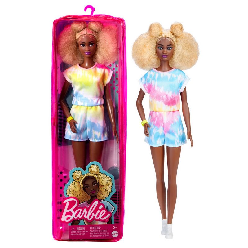 Jucarii, Copii si Bebe - Jucarii si jocuri - Papusi si accesorii - Papusi - Papusa Barbie Fashionistas cu par afro blond - Infinity.ro