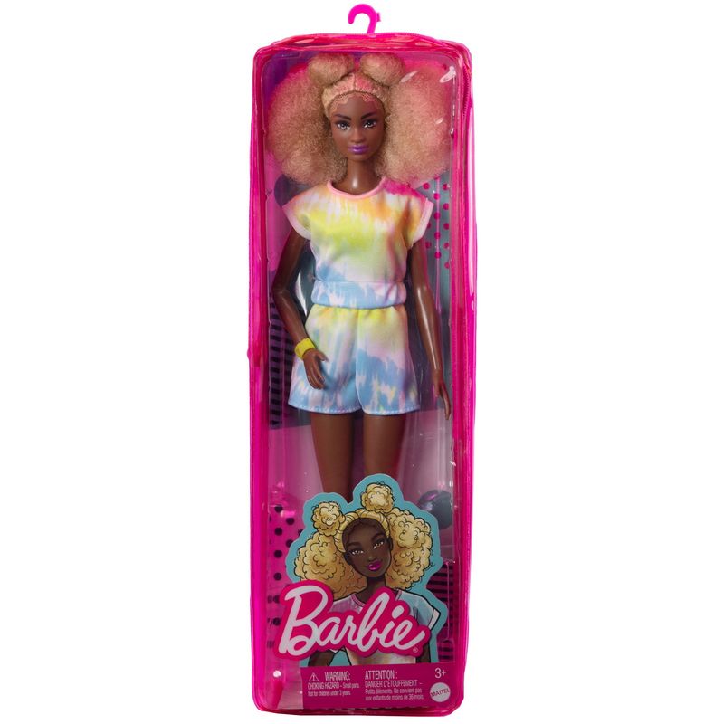 Jucarii, Copii si Bebe - Jucarii si jocuri - Papusi si accesorii - Papusi - Papusa Barbie Fashionistas cu par afro blond - Infinity.ro