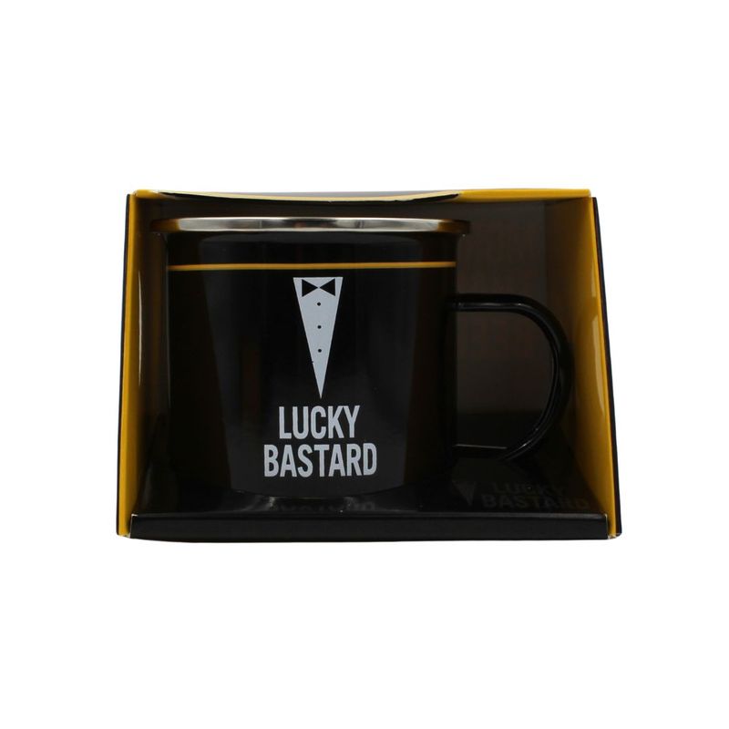 Casa si Gradina - Bucatarie si vesela - Cani si pahare - Cani si cesti - Cana metalica Lucky Bastard 360 ml - Infinity.ro
