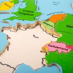 Jucarii, Copii si Bebe - Jucarii si jocuri - Jocuri si puzzle - Puzzle - Puzzle incastru harta Europei - Infinity.ro