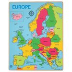 Jucarii, Copii si Bebe - Jucarii si jocuri - Jocuri si puzzle - Puzzle - Puzzle incastru harta Europei - Infinity.ro
