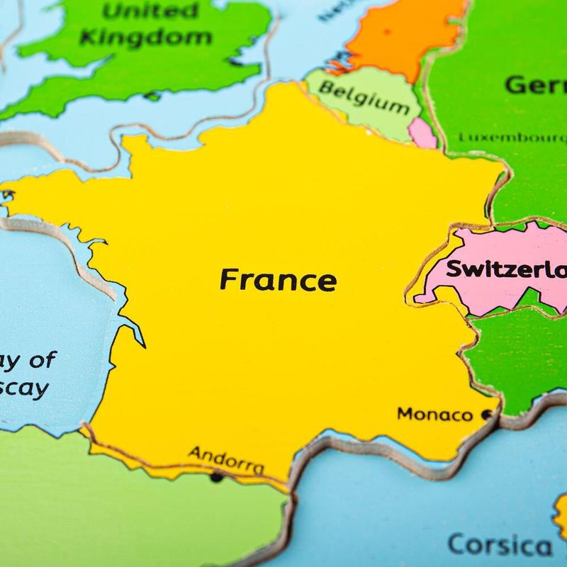 Jucarii, Copii si Bebe - Jucarii si jocuri - Jocuri si puzzle - Puzzle - Puzzle incastru harta Europei - Infinity.ro