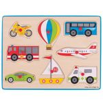 Jucarii, Copii si Bebe - Jucarii si jocuri - Jocuri si puzzle - Puzzle - Puzzle din lemn incastru - Vehicule - Infinity.ro
