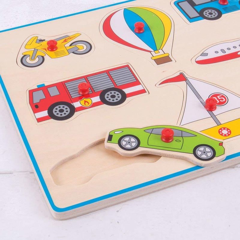 Jucarii, Copii si Bebe - Jucarii si jocuri - Jocuri si puzzle - Puzzle - Puzzle din lemn incastru - Vehicule - Infinity.ro