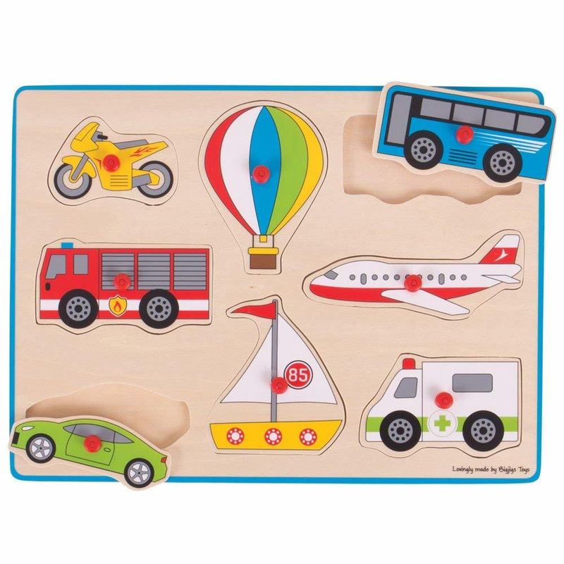 Jucarii, Copii si Bebe - Jucarii si jocuri - Jocuri si puzzle - Puzzle - Puzzle din lemn incastru - Vehicule - Infinity.ro