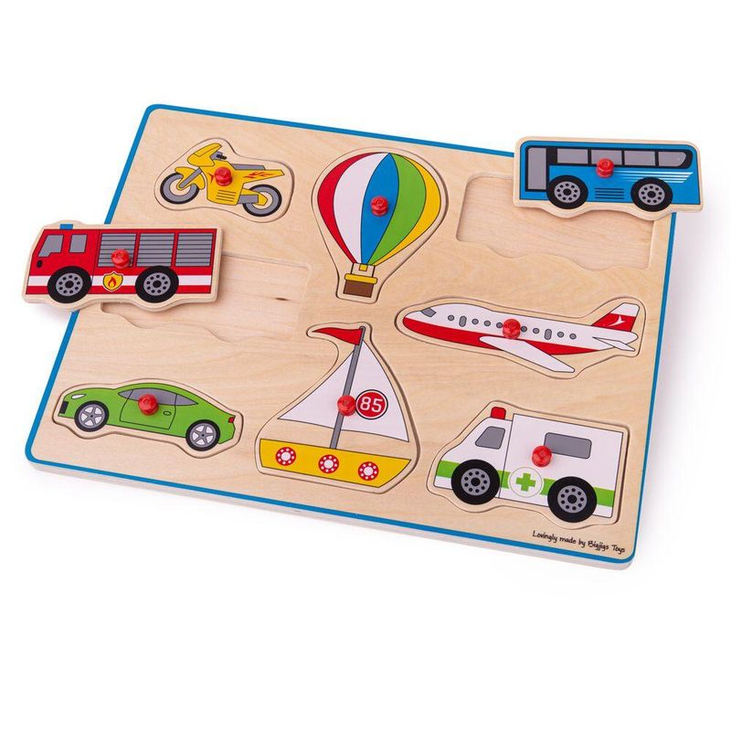 Jucarii, Copii si Bebe - Jucarii si jocuri - Jocuri si puzzle - Puzzle - Puzzle din lemn incastru - Vehicule - Infinity.ro