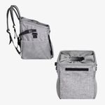 Petshop - Accesorii petshop - Culcusuri si custi - Genti si articole transport - Rucsac de transport animale de companie Navaris pentru bicicleata, Poliester, Gri, 54595.22 - Infinity.ro