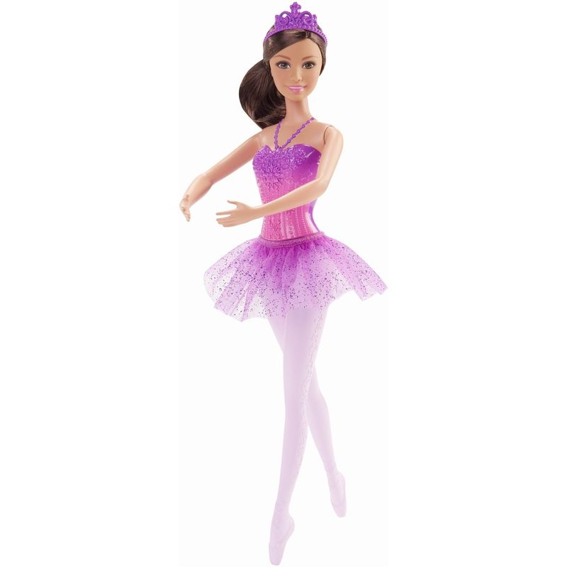 Jucarii, Copii si Bebe - Jucarii si jocuri - Papusi si accesorii - Papusi - Papusa Barbie balerina costum violet - Infinity.ro