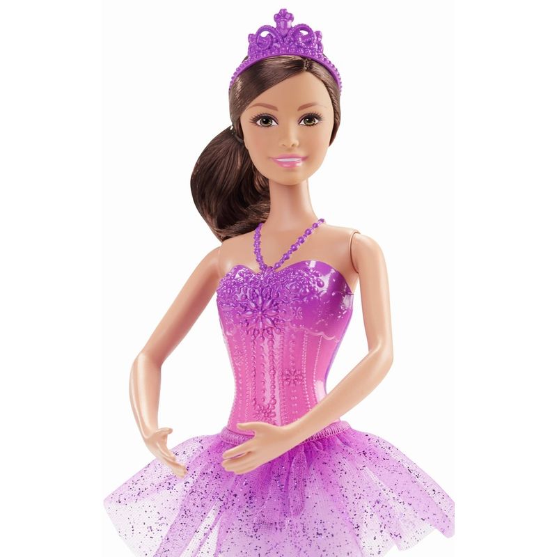 Jucarii, Copii si Bebe - Jucarii si jocuri - Papusi si accesorii - Papusi - Papusa Barbie balerina costum violet - Infinity.ro