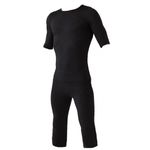 Sport si Outdoor/Echipament Sportiv/Accesorii echipament sportiv/Articole sudatie - Costum special sedinte xbody ems fitness, electrostimulare profesional marime S, unisex black, soft touch perfect body - Infinity.ro