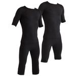 Sport si Outdoor/Echipament Sportiv/Accesorii echipament sportiv/Articole sudatie - Costum special sedinte xbody ems fitness, electrostimulare profesional marime S, unisex black, soft touch perfect body - Infinity.ro