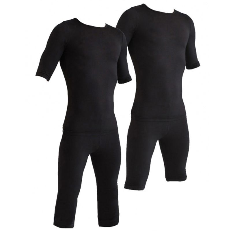 Sport si Outdoor - Echipament Sportiv - Accesorii echipament sportiv - Articole sudatie - Costum special sedinte xbody ems fitness, electrostimulare profesional marime S, unisex black, soft touch perfect body - Infinity.ro