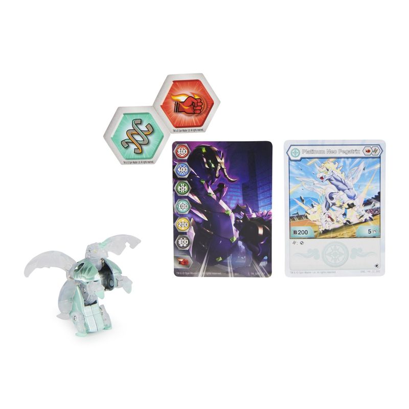 Jucarii, Copii si Bebe - Jucarii si jocuri - Figurine - Bakugan s4 figurina metalica neo Pegatrix alb - Infinity.ro