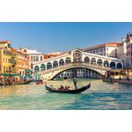 Casa si Gradina - Decoratiuni - Tablouri - Tablou canvas Podul Rialto, Venetia, gondola, 105 x 70 cm - Infinity.ro