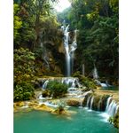 Casa si Gradina - Decoratiuni - Tablouri - Tablou canvas Cascada verde din Laos, 75 x 50 cm - Infinity.ro