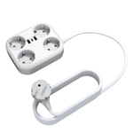 Casa si Gradina - Electrice - Accesorii electrice - Prelungitoare, triple, fise - Prelungitor 4000W max 16A cu 4 prize electrice, 2 prize USB, Type C, 1,8 m - Infinity.ro
