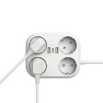 Casa si Gradina - Electrice - Accesorii electrice - Prelungitoare, triple, fise - Prelungitor 4000W max 16A cu 4 prize electrice, 2 prize USB, Type C, 1,8 m - Infinity.ro